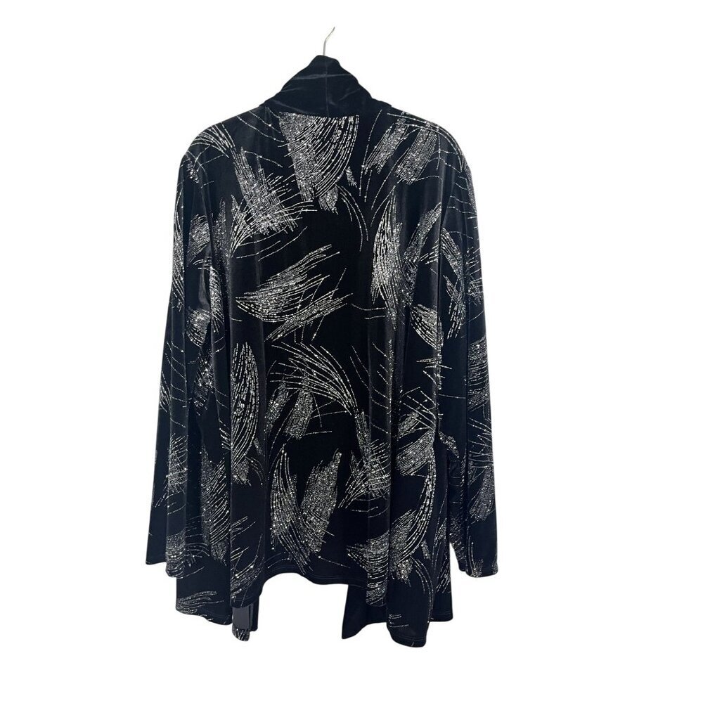 Retro Metallic Sweater Shiny Glitter Classic Chic Glam Preppy Old Money Festive